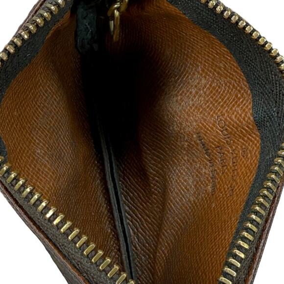 Louis Vuitton Monogram Coin Purse Key Pochette Cles Authentic - Picture 8 of 9